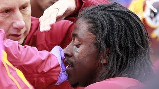 RG3 Concussion vs Falcons [upl. by Ymerej970]