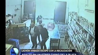 Asalto en un súper chino Telefe Noticias [upl. by Esinaej]