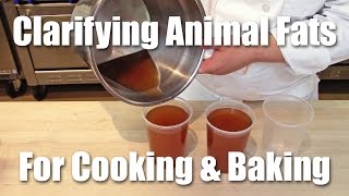 Clarifying Animal Fat For Cooking amp Baking [upl. by Emmeline]