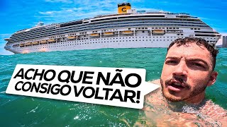 NADEI SOZINHO ATE UM NAVIO DE 300 METROS NO OCEANO [upl. by Weig]