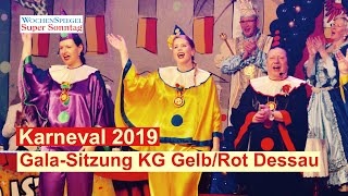 Karneval 2019 GalaSitzung GelbRot Dessau [upl. by Neilla]