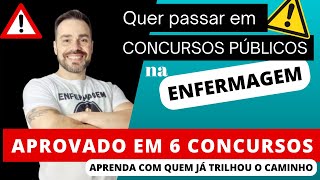 CONCURSOS NA ENFERMAGEM  Dicas de quem já passou em 6 concursos [upl. by Toms]