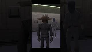 Star Wars Knights of the Old Republic 2 Forcing Geredi going outside the Pazaak Den short [upl. by Arahsal]