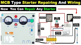 Single Phase MCB Type Submersible Pump Starter  Motor Starter connection TheElectricalGuy [upl. by Brigid]