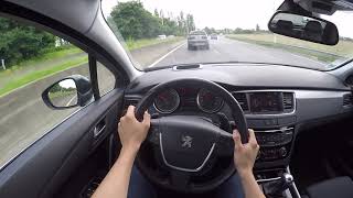 Peugeot 508 22 HDi 2013  POV Drive [upl. by Ahsauqram]