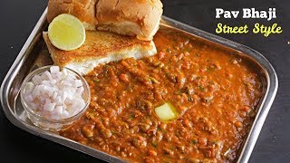 Pav Bhajiపావ్ భాజీ Easy Mumbai Style Pav Bhaji స్ట్రీట్ స్టైల్ పర్ఫెక్ట్ పావ్ భాజీPavBhajiTelugu [upl. by Leshia495]