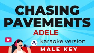 Adele  Chasing Pavements Karaoke Version Male Key [upl. by Cinderella]