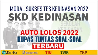 Soal Tes SKD KEDINASAN 2022  Pembahasan Soal Try Out dari BisaCPNS [upl. by Selle]