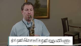 🎷 Etude 59 Play Along for Alto Saxophone with Nathan Mensink Selmer Artist [upl. by Anitnerolf]