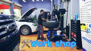 Saudi car service center  indian from kerla  daily shaeer vlog [upl. by Cony469]