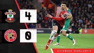 EXTENDED HIGHLIGHTS Southampton 40 Walsall  FA Cup [upl. by Nuhsar]