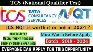 TCS NQT Off Campus Drive 2024  Step By Step Explained  Hiring for Fresher  Apply Now tcs tcsnqt [upl. by Kendal]