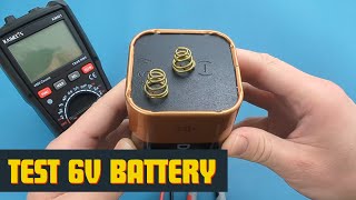 How To Test 6V Battery With Multimeter [upl. by Aletha]