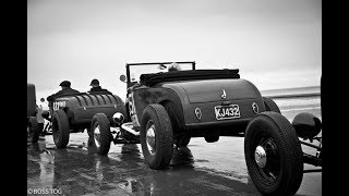 VHRA Pendine Sands Hot Rod Races July 1st 2018  Driving On The Beach Rockabilly amp Speed [upl. by Otit]