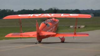 Sean Tucker aerobatics in his new Challenger III Biplane cutting ribbons at KHWY on 51911 [upl. by Ylaek]