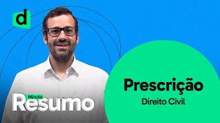 O QUE É PRESCRIÇÃO  DIREITO CIVIL  MINUTO RESUMO  DESCOMPLICA CONCURSOS [upl. by Loydie]