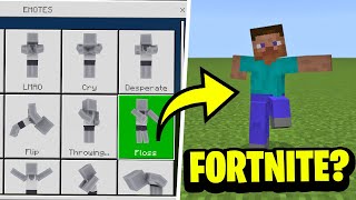 How to get FREE Emotes including Fortnite Dances in Minecraft [upl. by Larsen]