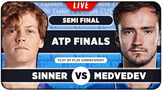 SINNER vs MEDVEDEV • ATP Finals 2023 SF • LIVE Tennis PlaybyPlay Stream [upl. by Grindlay]