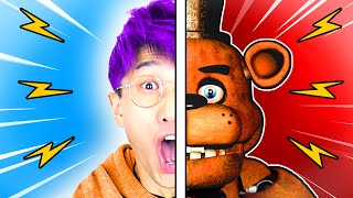 JUSTIN Turns Into an ANIMATRONIC In MINECRAFT FREDDY FAZBEAR VS LANKYBOX [upl. by Vivi]