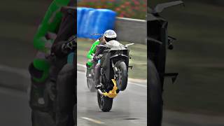 Kawasaki Ninja H2R World’s fastest bike wheelie stunt superfast rider shorts [upl. by Marilla]