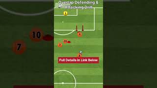 Overlap passing drill Defending and Attacking  FootballSoccer Drills footballdrills soccerdrills [upl. by Sileas]