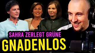 Sahra Wagenknecht zerstört GöringEckardt bei Maischberger  Proletopia Reaction [upl. by Ynamreg]