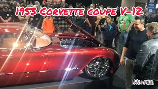 AUTORAMA 2024 RIDLER WINNER DAVE KINDIG DESIGNED V12 1953 CORVETTE “TWELVEAIR” CHIP FOOSE Stops By [upl. by Gannon]