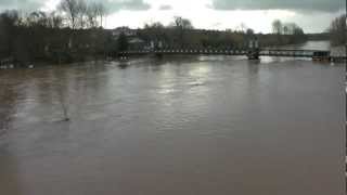 BurtononTrent in Flood 261112 [upl. by Medorra48]