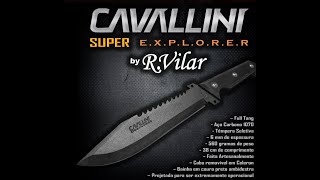 Faca Cavallini Super Explorer de Sobrevivência  Ricardo Vilar [upl. by Eserahs968]