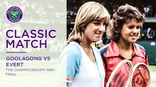 Chris Evert vs Evonne Goolagong Cawley  Wimbledon 1980 Final  Full Match [upl. by Meibers]