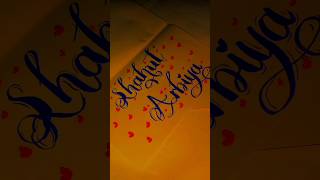 ❤️ Subscribers only Comment ur name calligraphy youtubeshorts shorts trending pen writing [upl. by Osbert856]