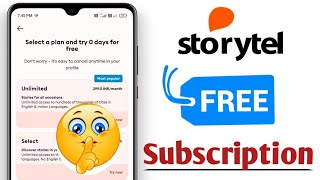 Storytel App free Subscription  Storytel App free Coupan code  storytel for free [upl. by Yelyk906]