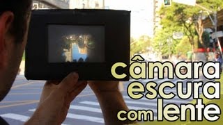 Câmara escura com lente EXPERIÊNCIA de FÍSICA [upl. by Suivatnod]