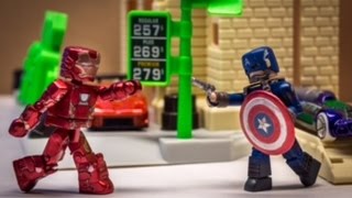 IRONMAN VS CAPTAIN AMERICA  Minimates  New Avengers [upl. by Ornstead697]