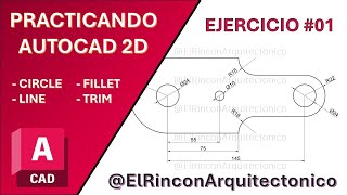 AutoCAD 2D Básico  Ejercicio 01 autocad tutorial arquitectura cad design [upl. by Anisamoht347]