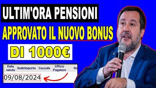 INPS PAGHERÀ IL Doppio IL 9 AGOSTO  ANTICIPI ADI UNICO PENSIONI NASPI 730 SFL BONUS [upl. by Leseil]