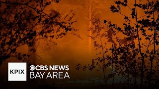 Californias Park Fire destroys hundreds of structures firefighters concerned about weather [upl. by Cote]