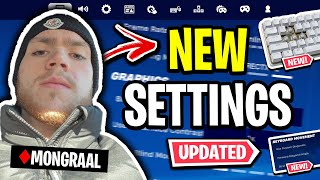 Mongraals NEW Fortnite Settings amp Keyboard UPDATED 2024 [upl. by Rehpotsirh]