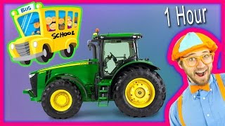 Videos for Toddlers  Learn Numbers and Alphabet with Animals amp Tractors 1 Hour [upl. by Aitital]