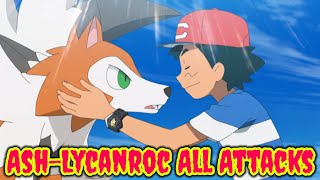 Pokemon Ash Lycanroc All Moves [upl. by Melvina]