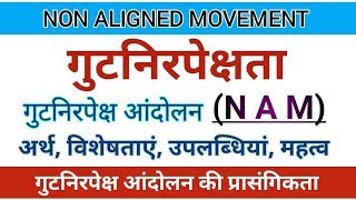 Non Aligned Movement। गुटनिरपेक्षता। NAM Gutnirpekshata गुटनिरपेक्ष आंदोलन Relevance of NAM [upl. by Uriel]