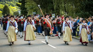 🎶 Festumzug mit Defilierung  Bezirksmusikfest in NußdorfDebant Osttirol 2023 [upl. by Wendelin]