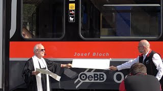 Einsegnung des Triebwagens RBe 546 109 quotJosef Blochquot 17072024 [upl. by Aicilla]