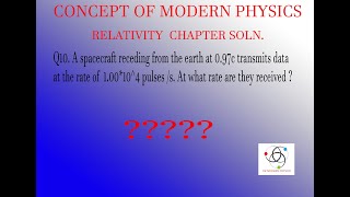 Chapter 1Relativity Q10  CONCEPT OF MODERN PHYSICS by ARTHUR BEISER [upl. by Letnohs]