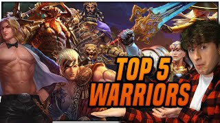 Top 5 WARRIORS amp BUILDS TO CLIMB RANKED RIGHT NOW [upl. by Eetsud]