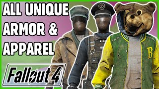 ALL Unique Apparel amp Armor Guide Vanilla  Fallout 4 [upl. by Ymeon]