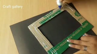 4 Photo Frame Diy Ideas  Handmade Picture Frame Making At Home [upl. by Cruce]