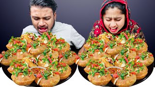 SPICY VELPURI EATING CHALLENGE  pani puri eating  Hungry Balika [upl. by Dido]