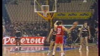 Olympiakos vs PAOK 5949 Greek League 1993 SF [upl. by Elbam]