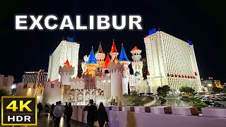 4K HDR Excalibur Las Vegas Walking Tour  Nov 24 2023 [upl. by Miran992]